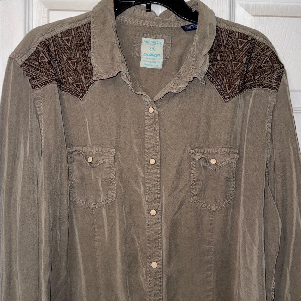 3/$30 Vintage Panhandle Western Shirt